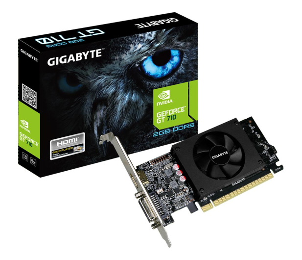 GIGABYTE GeForce GT710 2GB DDR5 64BIT DVI/HDMI/Low Profile GV-N710D5-2GL - 616269 - zdjęcie